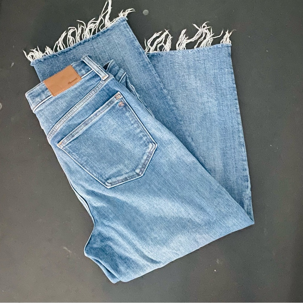 Madewell Light Blue slim wide leg jeans